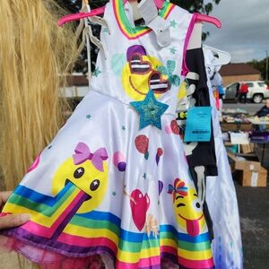 New Jo-Jo Colorful Emoji Kids Costume, SMALL